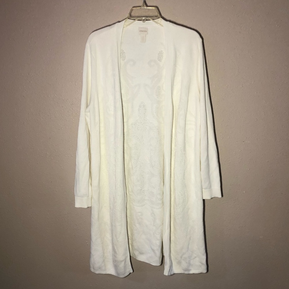 Women’s Chico’s Off White Knit Cardigan